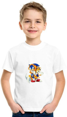 SNIFFY Baby Boys & Baby Girls Printed Polyester Regular T Shirt(White, Pack of 1)