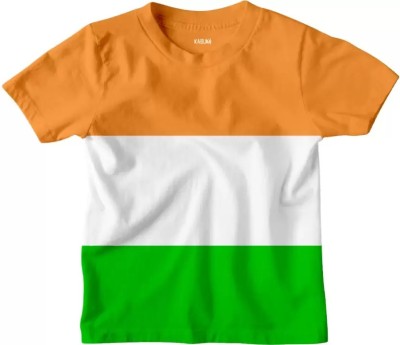 Ticoss Boys & Girls Colorblock Pure Cotton T Shirt(Multicolor, Pack of 1)