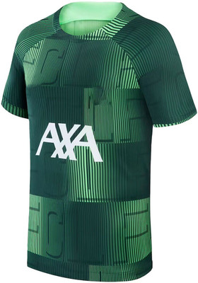 BUGOAT Boys & Girls Striped Polyester Regular T Shirt(Green, Pack of 1)