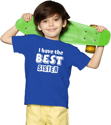 MH FASHION TRENDS Boys Printed Polyester Oversized T Shirt(Light Blue, Pack of 1)