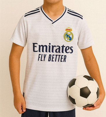 Ryze Boys & Girls Printed Polyester Regular T Shirt(White, Pack of 1)