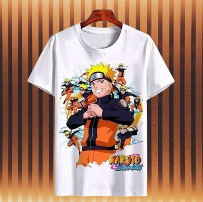 TDFASHIONNS Baby Boys & Baby Girls Printed Polyester Regular T Shirt(White, Pack of 1)