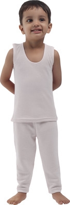 Selfcare Top - Pyjama Set For Baby Boys & Baby Girls(White, Pack of 1)
