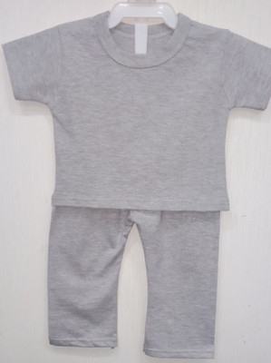 MS MERMAID Top - Pyjama Set For Boys & Girls(Grey, Pack of 1)
