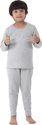 Selfcare Top - Pyjama Set For Boys(Grey, Pack of 1)