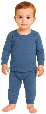 KETKAR Top - Pyjama Set For Boys(Grey, Pack of 1)