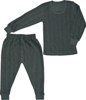 Reoutlook Top - Pyjama Set For Boys & Girls(Grey, Pack of 1)
