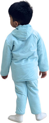 KAYPS WORLD Top - Pyjama Set For Baby Boys & Baby Girls(Blue, Pack of 1)