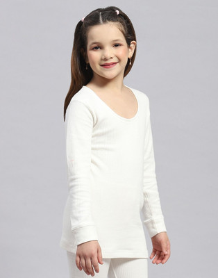KPS Top For Boys & Girls(White, Pack of 1)