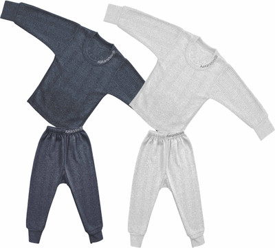 Aakarshini Top - Pyjama Set For Baby Boys & Baby Girls(Multicolor, Pack of 2)