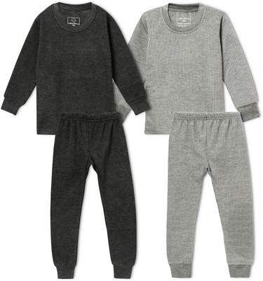 The Boo Boo Club Top - Pyjama Set For Boys & Girls(Black, Pack of 2)