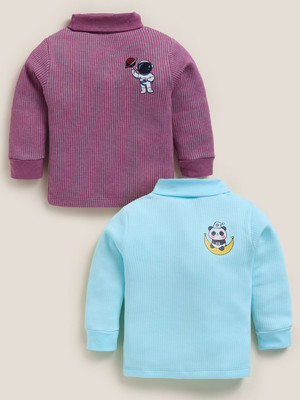 MOONKIDS Top For Boys & Girls(Multicolor, Pack of 2)