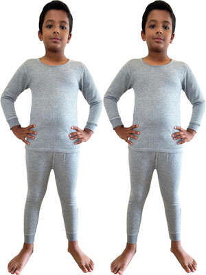 HAP Top - Pyjama Set For Boys(Grey, Pack of 2)