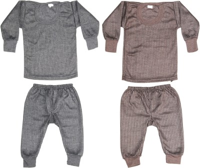 CHACKO Top - Pyjama Set For Baby Boys & Baby Girls(Multicolor, Pack of 2)