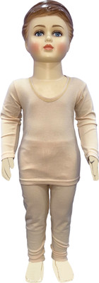 Selfcare Top - Pyjama Set For Baby Boys & Baby Girls(Beige, Pack of 1)