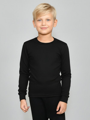 LUX COTT'S WOOL Top For Boys(Black, Pack of 1)