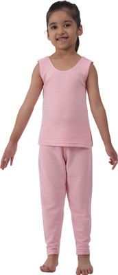 Selfcare Top - Pyjama Set For Girls(Pink, Pack of 1)