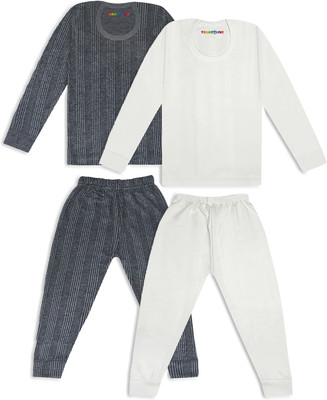 Trampoline Top - Pyjama Set For Baby Boys & Baby Girls(Grey, Pack of 2)