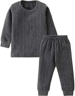 Shyam Top - Pyjama Set For Baby Boys & Baby Girls(Grey, Pack of 1)