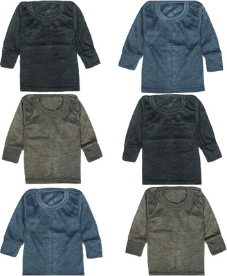 SUPER Top For Baby Boys & Baby Girls(Blue, Pack of 6)