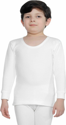 BodyCare Top For Boys & Girls(White, Pack of 1)