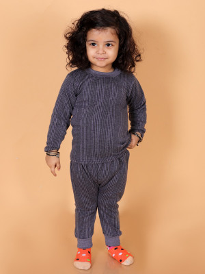 Aamarsh Top - Pyjama Set For Baby Boys & Baby Girls(Blue, Pack of 1)