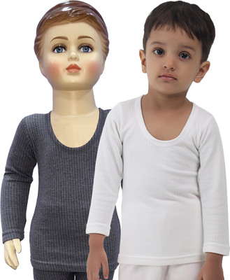 Selfcare Top For Baby Boys & Baby Girls(Grey, Pack of 2)