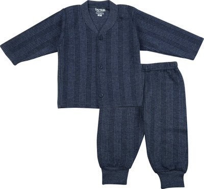 Aamarsh Top - Pyjama Set For Baby Boys & Baby Girls(Blue, Pack of 1)