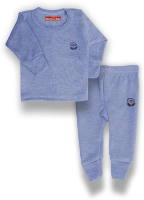 Soneji Enterprises Top - Pyjama Set For Baby Boys & Baby Girls(Blue, Pack of 1)