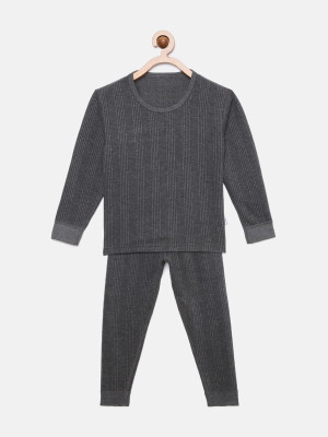 Samvar Top - Pyjama Set For Baby Boys & Baby Girls(Grey, Pack of 1)