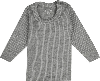 BodyCare Top For Boys & Girls(Grey, Pack of 1)