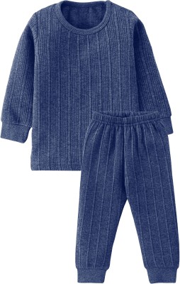 Neeba Top - Pyjama Set For Baby Boys & Baby Girls(Blue, Pack of 1)