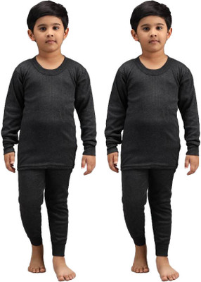 Fame Hype Top - Pyjama Set For Boys & Girls(Grey, Pack of 2)