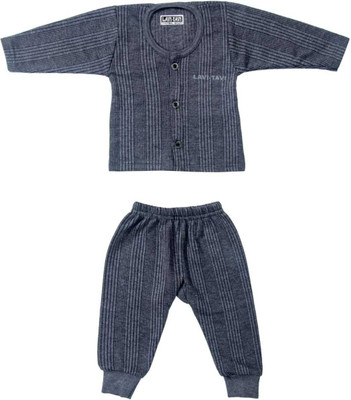 Lavi-Tavi Top - Pyjama Set For Baby Boys & Baby Girls(Blue, Pack of 2)