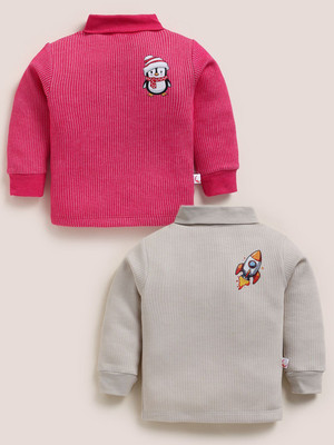 MOONKIDS Top For Boys & Girls(Multicolor, Pack of 2)