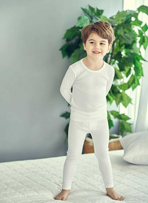 Relius Top - Pyjama Set For Baby Boys & Baby Girls(White, Pack of 1)
