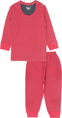 BodyCare Top - Pyjama Set For Girls(Red, Pack of 1)
