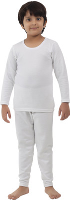 Selfcare Top - Pyjama Set For Boys(White, Pack of 1)