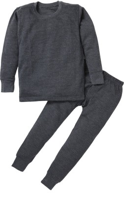U-Light Top - Pyjama Set For Boys & Girls(Grey, Pack of 2)