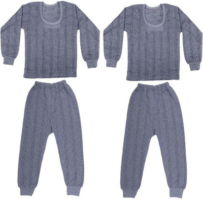 Careplus Top - Pyjama Set For Girls(Grey)