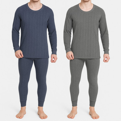 Paryag Top - Pyjama Set For Baby Boys(Grey, Pack of 2)