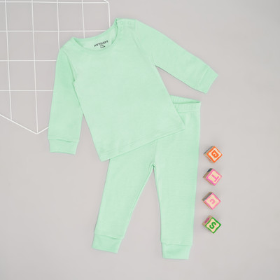 Pantaloons Baby Top - Pyjama Set For Baby Girls(Blue, Pack of 1)