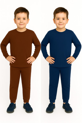 Fashnest Top - Pyjama Set For Boys & Girls(Multicolor, Pack of 2)