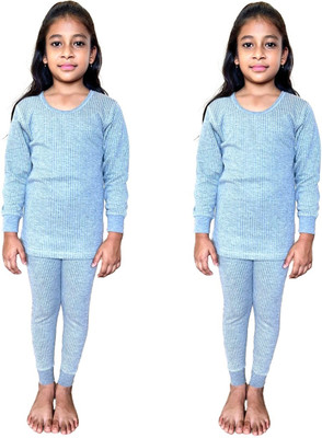HAP Top - Pyjama Set For Boys & Girls(Grey, Pack of 2)