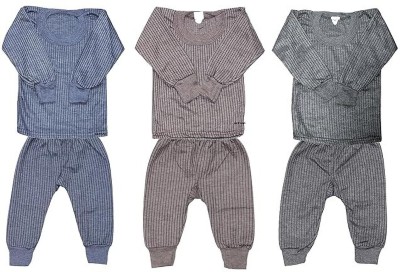 styletrend Top - Pyjama Set For Baby Boys & Baby Girls(Multicolor, Pack of 3)