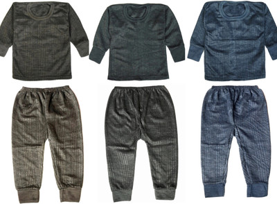 SUPER Top - Pyjama Set For Boys & Girls(Multicolor, Pack of 3)
