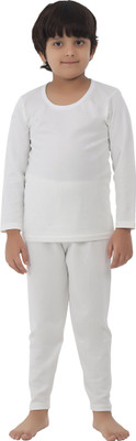 Selfcare Top - Pyjama Set For Boys(White, Pack of 1)