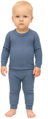 MIKONIKO Top - Pyjama Set For Boys & Girls(Blue, Pack of 1)