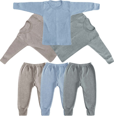 Aakarshini Top - Pyjama Set For Baby Boys & Baby Girls(Multicolor, Pack of 3)