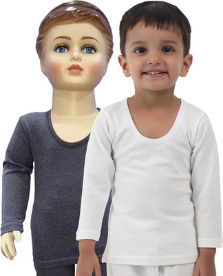 Selfcare Top For Baby Boys & Baby Girls(Silver, Pack of 2)